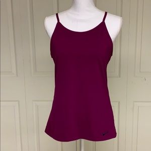 NWOT Nike dri fit tank medium plum color